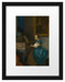 Johannes Vermeer - Sitzende Virginal Spielerin Passepartout Rechteckig 30