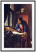 Johannes Vermeer - Der Geograph Passepartout Rechteckig 100