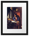 Johannes Vermeer - Der Geograph Passepartout Rechteckig 30