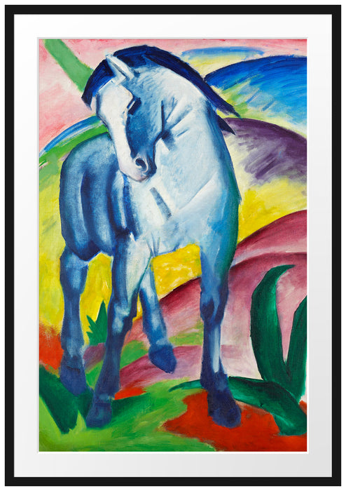 Franz Marc - Blaues Pferd Passepartout Rechteckig 100