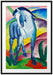 Franz Marc - Blaues Pferd Passepartout Rechteckig 100