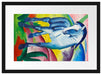 Franz Marc - Blaues Pferd Passepartout Rechteckig 40