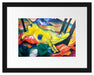 Franz Marc - Gelbe Kuh Passepartout Rechteckig 30