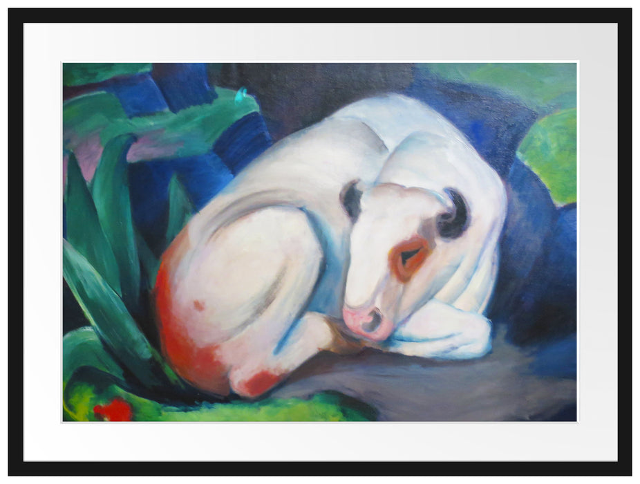 Franz Marc - Der Stier Passepartout Rechteckig 80