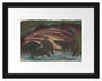 Franz Marc - Wildschweine am Wasser Passepartout Rechteckig 30