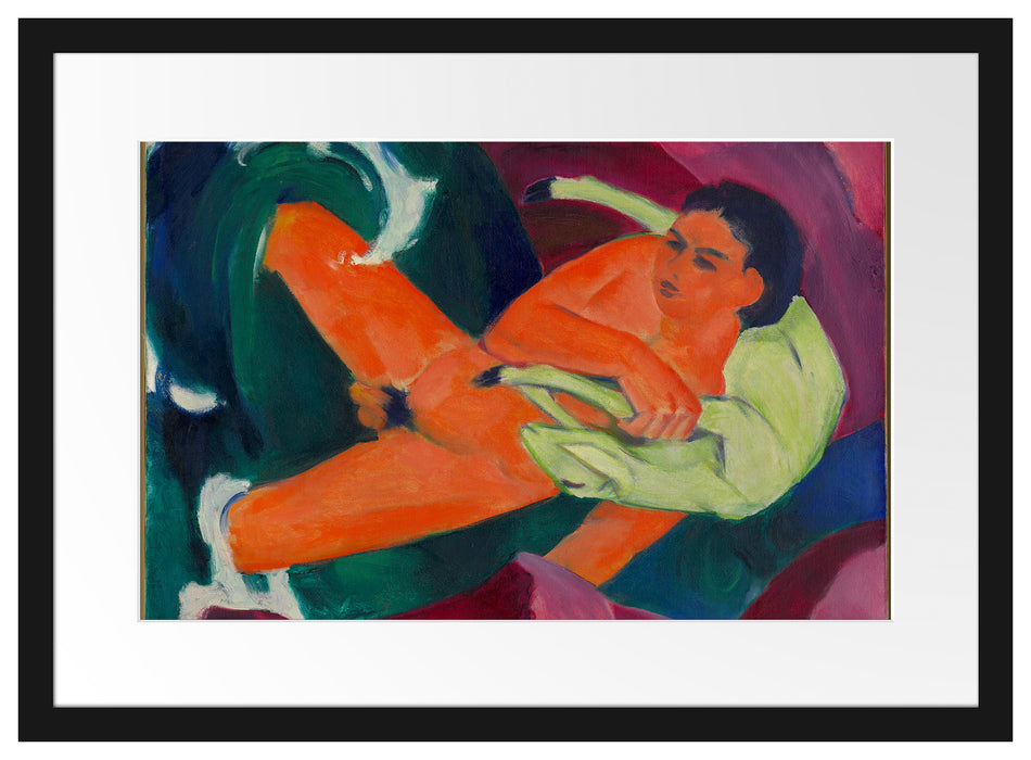 Franz Marc - Knabe mit Lamm Der gute Hirte Passepartout Rechteckig 40