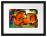 Franz Marc - Roter Stier Passepartout Rechteckig 30
