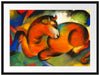Franz Marc - Roter Stier Passepartout Rechteckig 80