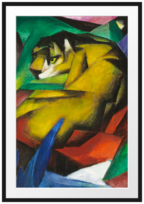 Franz Marc - Der Tiger Passepartout Rechteckig 100