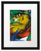 Franz Marc - Der Tiger Passepartout Rechteckig 30