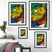 Franz Marc - Der Tiger Passepartout Wohnzimmer Rechteckig