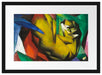 Franz Marc - Der Tiger Passepartout Rechteckig 40