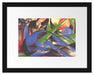Franz Marc - Träumendes Pferd Passepartout Rechteckig 30