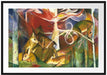 Franz Marc - Rehe im Wald I Passepartout Rechteckig 100