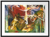 Franz Marc - Rehe im Wald I Passepartout Rechteckig 80