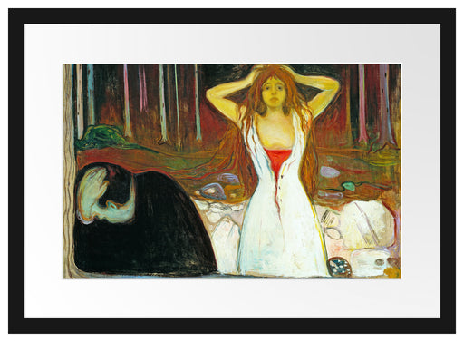 Edvard Munch - Asche Passepartout Rechteckig 40