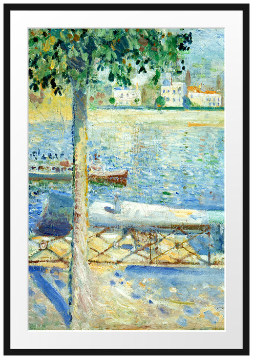 Edvard Munch - Die Seine bei Saint-Cloud Passepartout Rechteckig 100