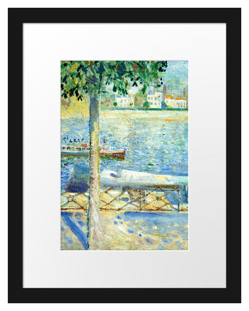 Edvard Munch - Die Seine bei Saint-Cloud Passepartout Rechteckig 30