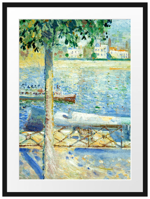 Edvard Munch - Die Seine bei Saint-Cloud Passepartout Rechteckig 80