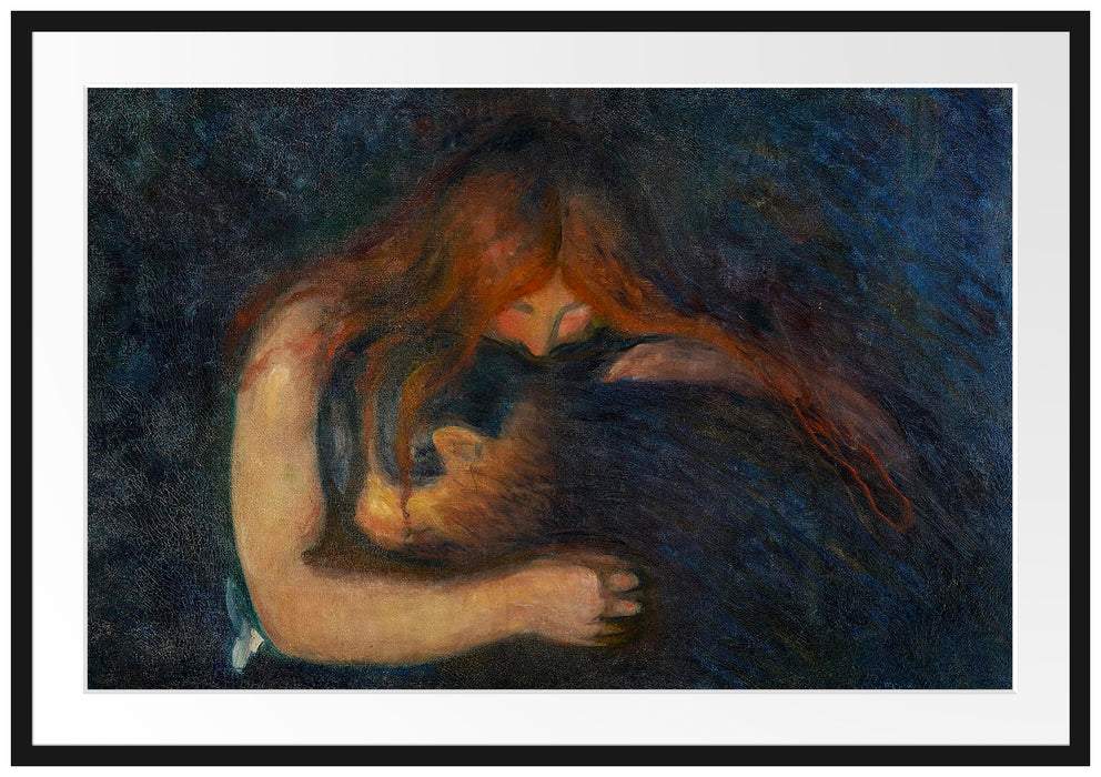 Edvard Munch - Vampir Passepartout Rechteckig 100