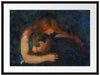 Edvard Munch - Vampir Passepartout Rechteckig 80