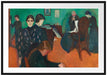 Edvard Munch - Der Tod im Krankenzimmer Passepartout Rechteckig 100