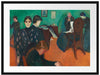 Edvard Munch - Der Tod im Krankenzimmer Passepartout Rechteckig 80