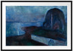 Edvard Munch - Sternennacht Passepartout Rechteckig 100