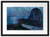 Edvard Munch - Sternennacht Passepartout Rechteckig 40