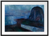 Edvard Munch - Sternennacht Passepartout Rechteckig 80