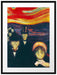 Edvard Munch - Angst Passepartout Rechteckig 80