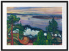 Edvard Munch - Train Smoke Passepartout Rechteckig 80