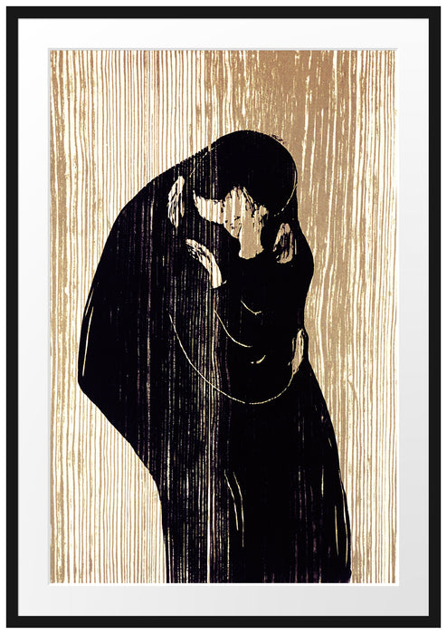 Edvard Munch - Kuss IV Passepartout Rechteckig 100