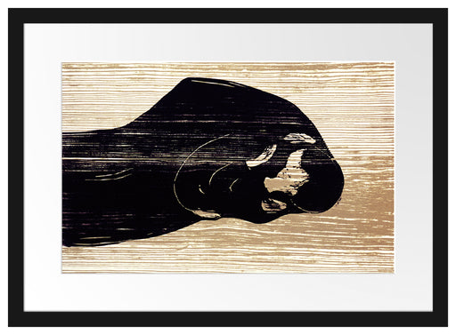 Edvard Munch - Kuss IV Passepartout Rechteckig 40