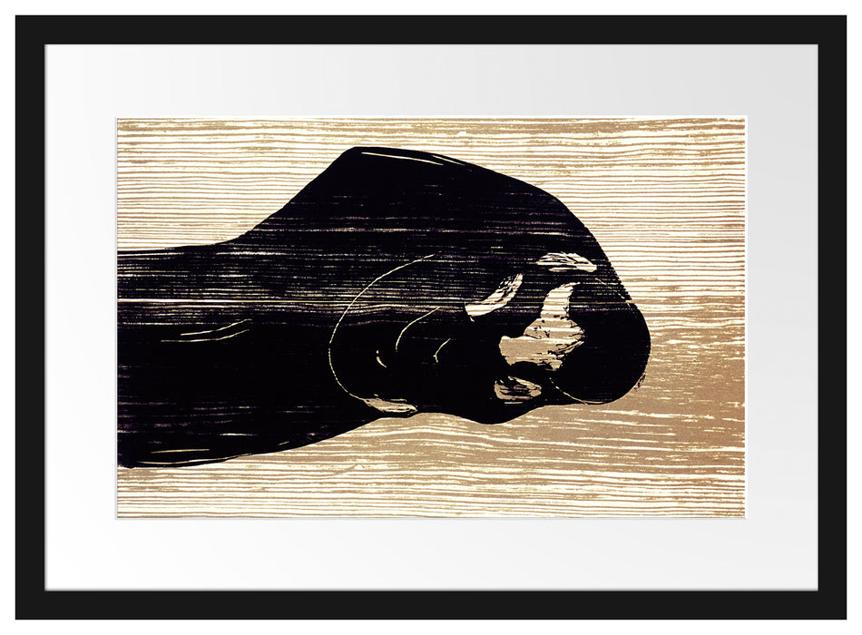 Edvard Munch - Kuss IV Passepartout Rechteckig 40