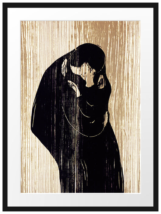 Edvard Munch - Kuss IV Passepartout Rechteckig 80