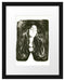 Edvard Munch - Die Brosche - Eva Mudocci Passepartout Rechteckig 30