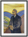 Edvard Munch - Portrait von Friedrich Nietzsche Passepartout Rechteckig 80