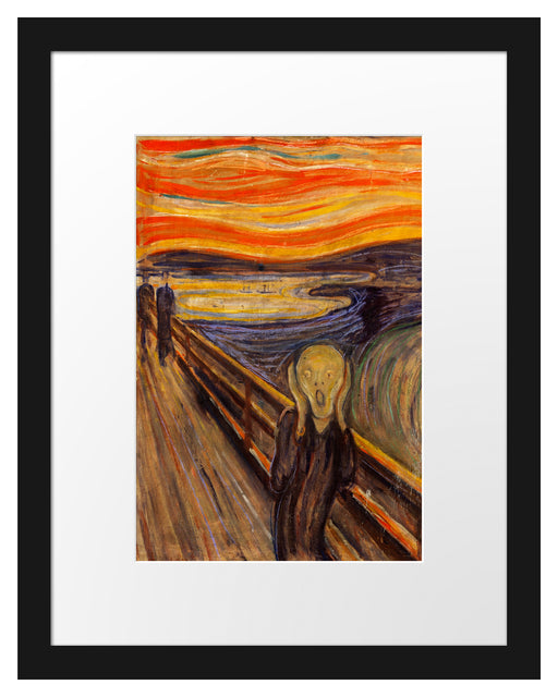 Edvard Munch - Der Schrei I Passepartout Rechteckig 30