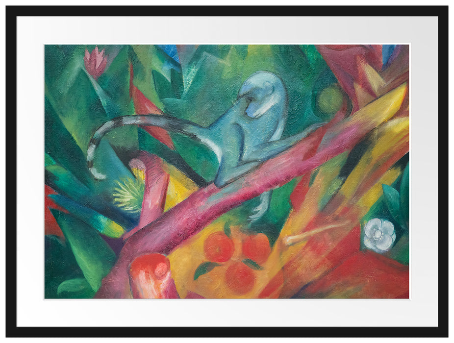 Franz Marc - Das Äffchen Passepartout Rechteckig 80