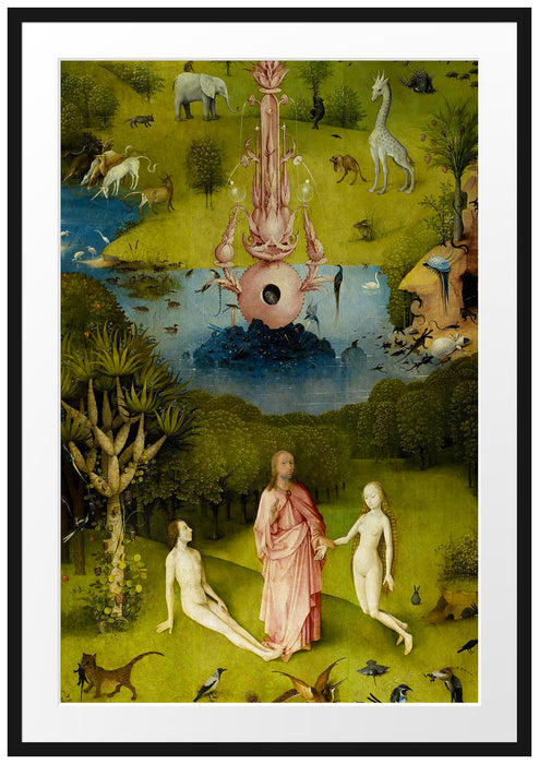 Hieronymus Bosch - Der Garten der Lüste I Passepartout Rechteckig 100