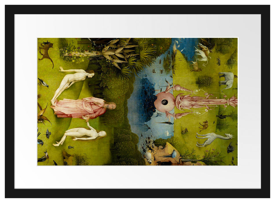 Hieronymus Bosch - Der Garten der Lüste I Passepartout Rechteckig 40