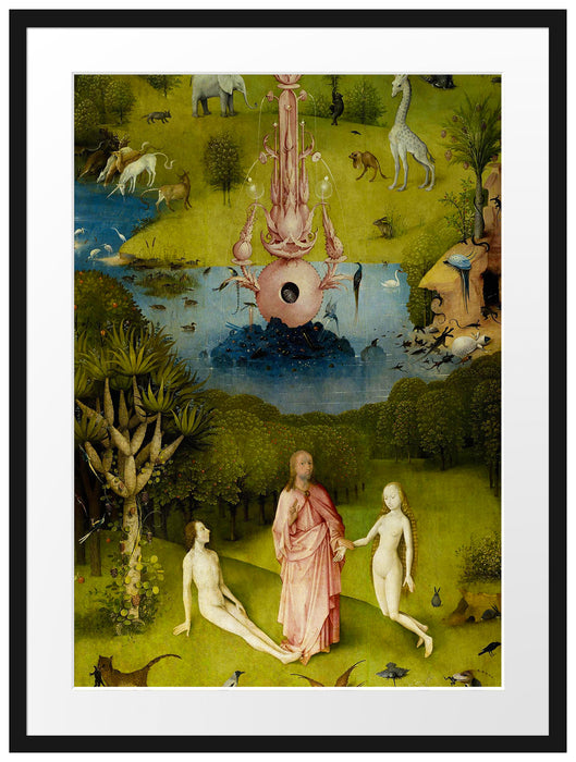 Hieronymus Bosch - Der Garten der Lüste I Passepartout Rechteckig 80