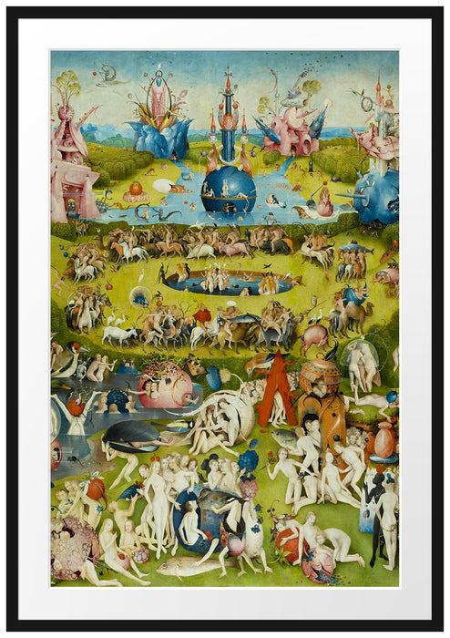 Hieronymus Bosch - Der Garten der Lüste II Passepartout Rechteckig 100