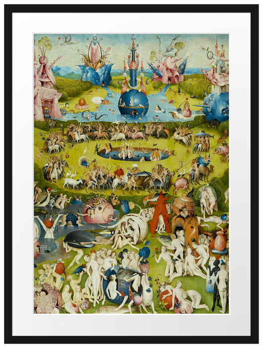 Hieronymus Bosch - Der Garten der Lüste II Passepartout Rechteckig 80
