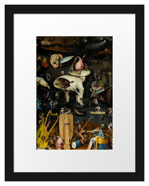 Hieronymus Bosch - Der Garten der Lüste III Passepartout Rechteckig 30