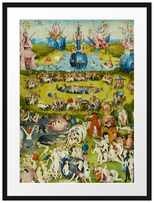 Hieronymus Bosch - Der Garten der Lüste IV Passepartout Rechteckig 80
