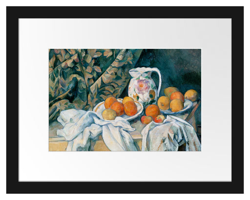 Paul Cézanne  - Stillleben mit Gardine Passepartout Rechteckig 30