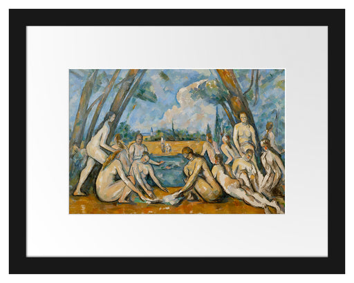 Paul Cézanne  - Die großen Badenden Passepartout Rechteckig 30
