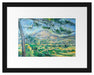 Paul Cézanne  - Mont Sainte-Victoireca Passepartout Rechteckig 30